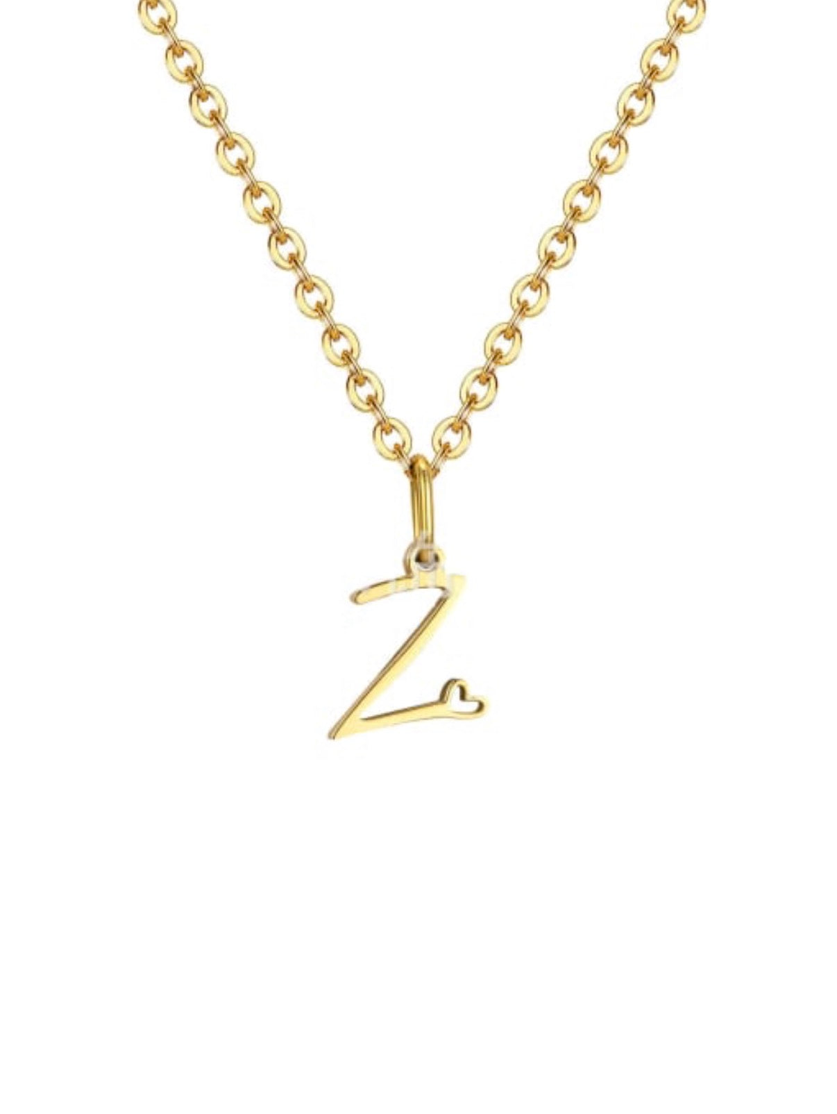 Mini Heart Initial necklace