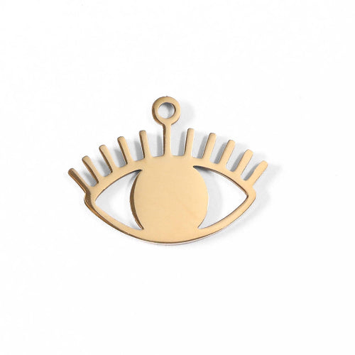 Evil Eye Charm 18k gold finish