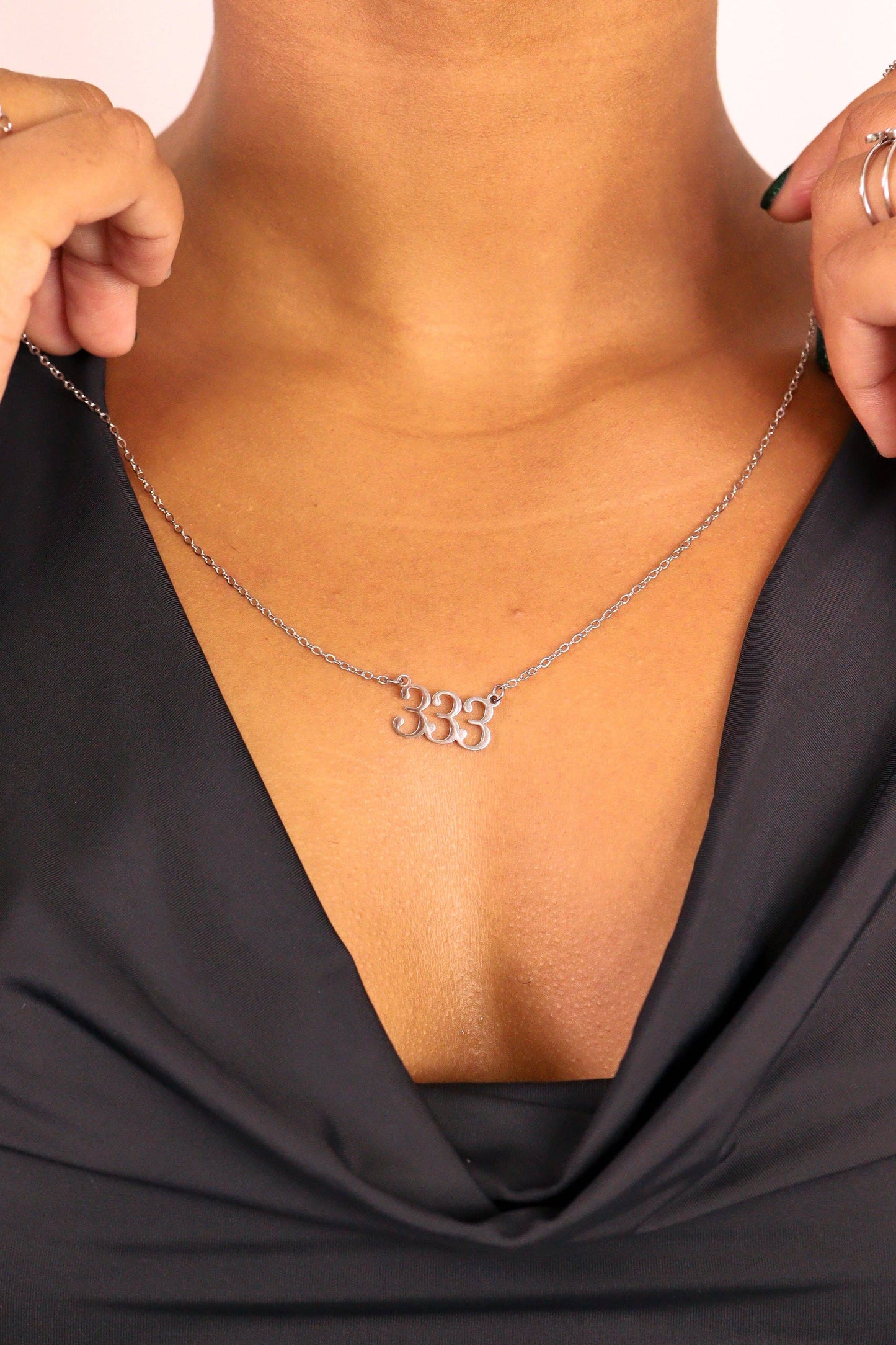 Angel Number Necklaces 18k Gold PVD plating and Silver