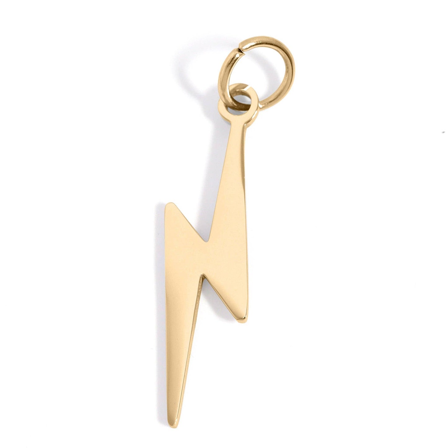 Lightning Bolt Charm 18K gold finish