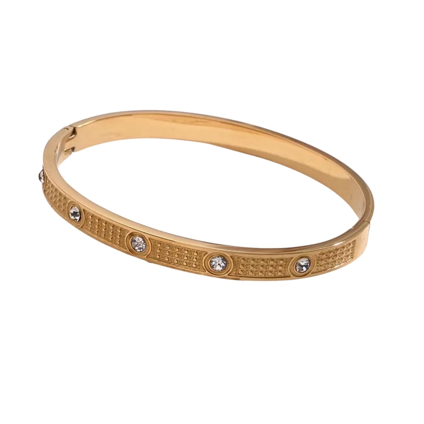 Texture Bangle Gold and Silver