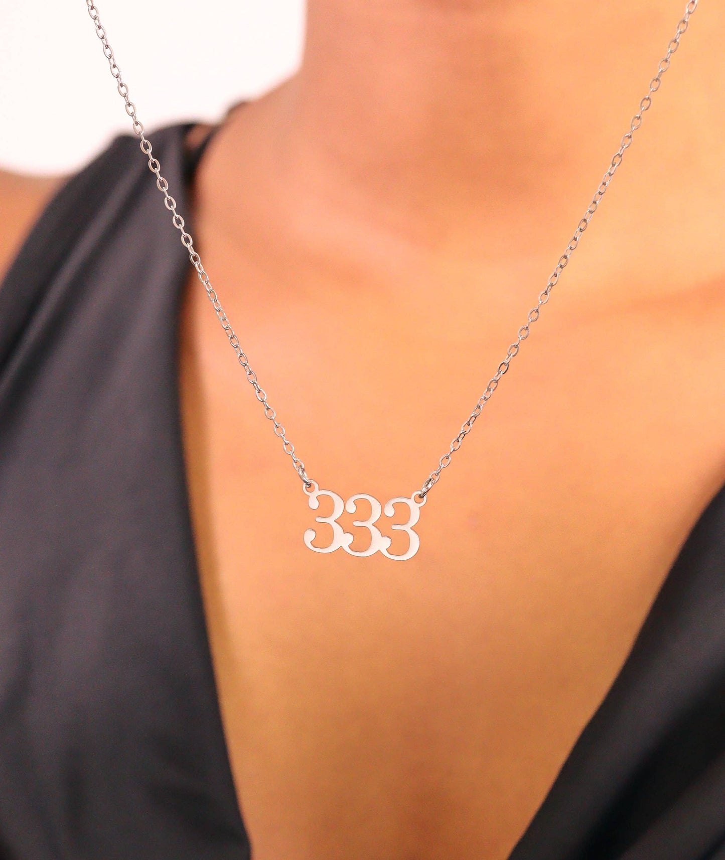 Angel Number Necklaces 18k Gold PVD plating and Silver