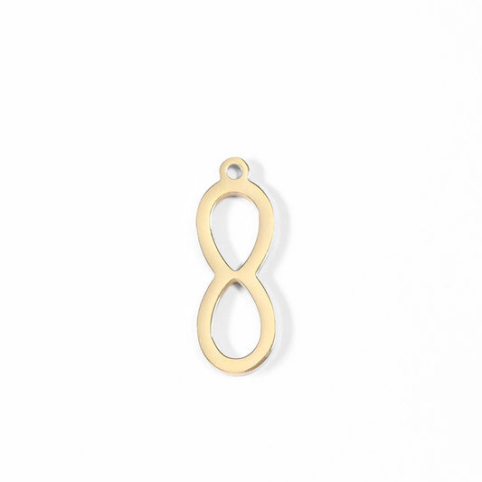 Infinity Charm 18k Gold finish