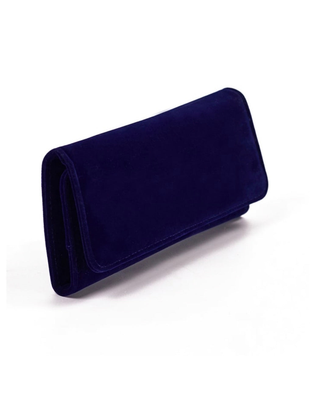 Blue velvet jewellery wrap