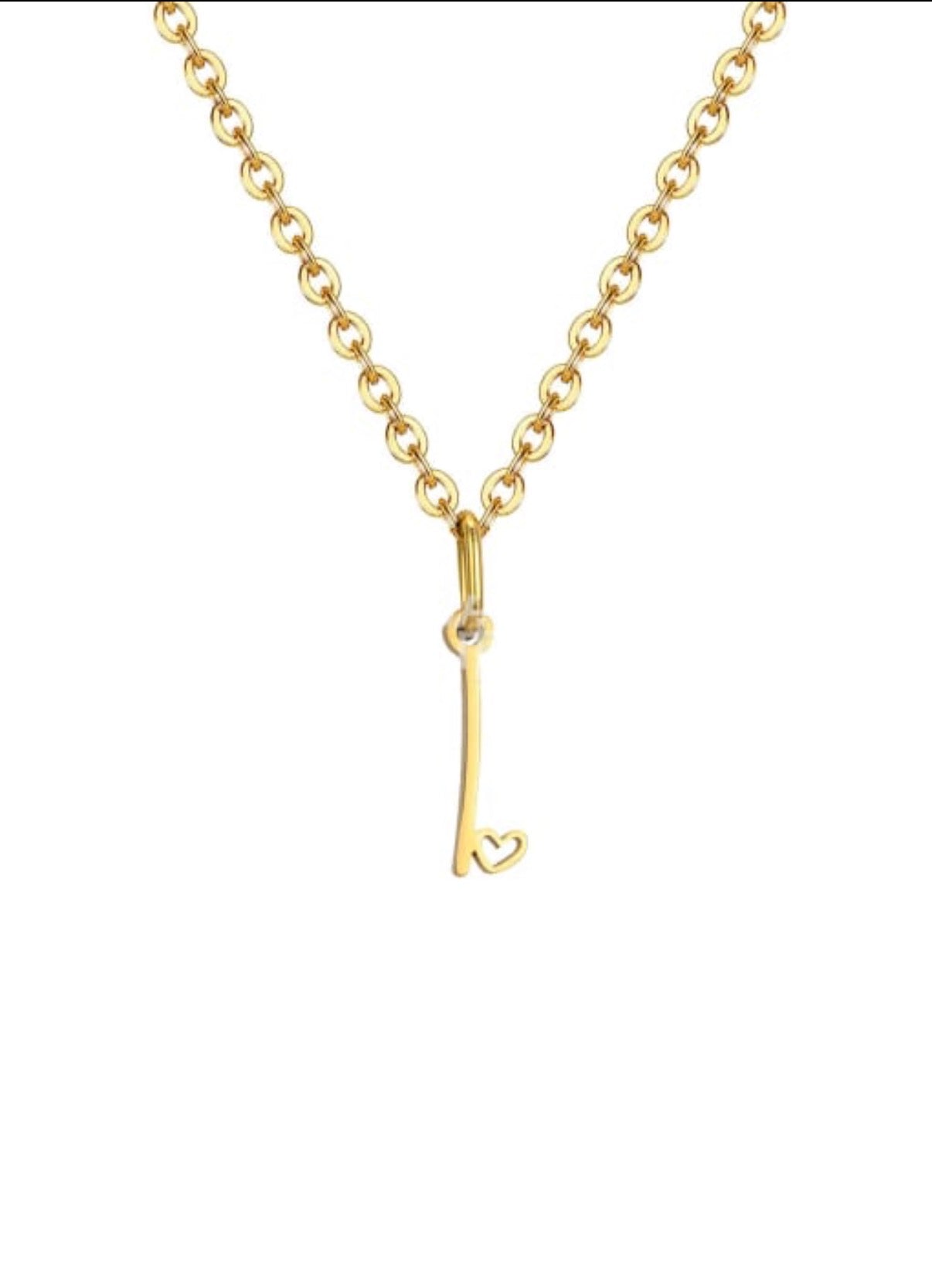 Mini Heart Initial necklace