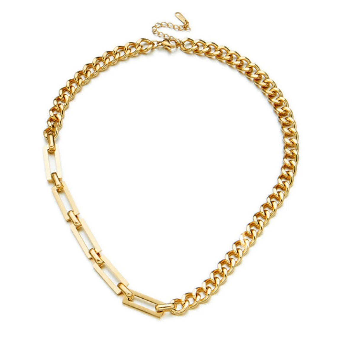 Large Chunky 18k gold finish Necklace