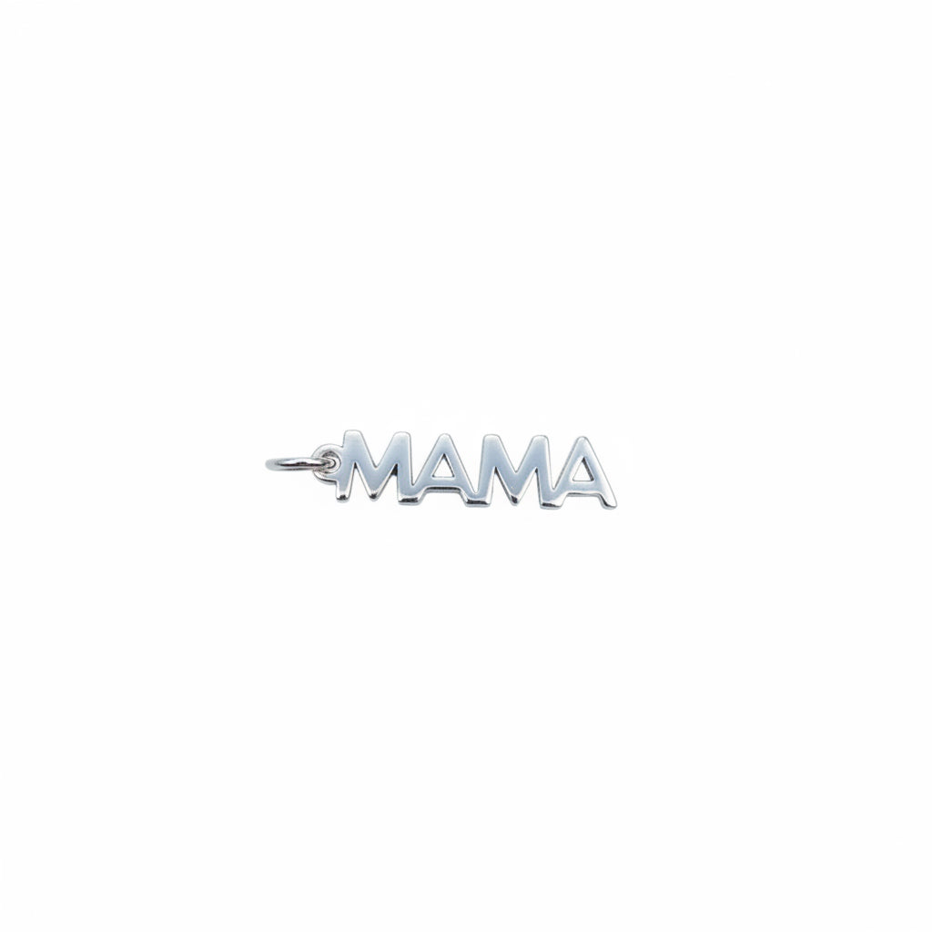 Mama charm in gold and silver
