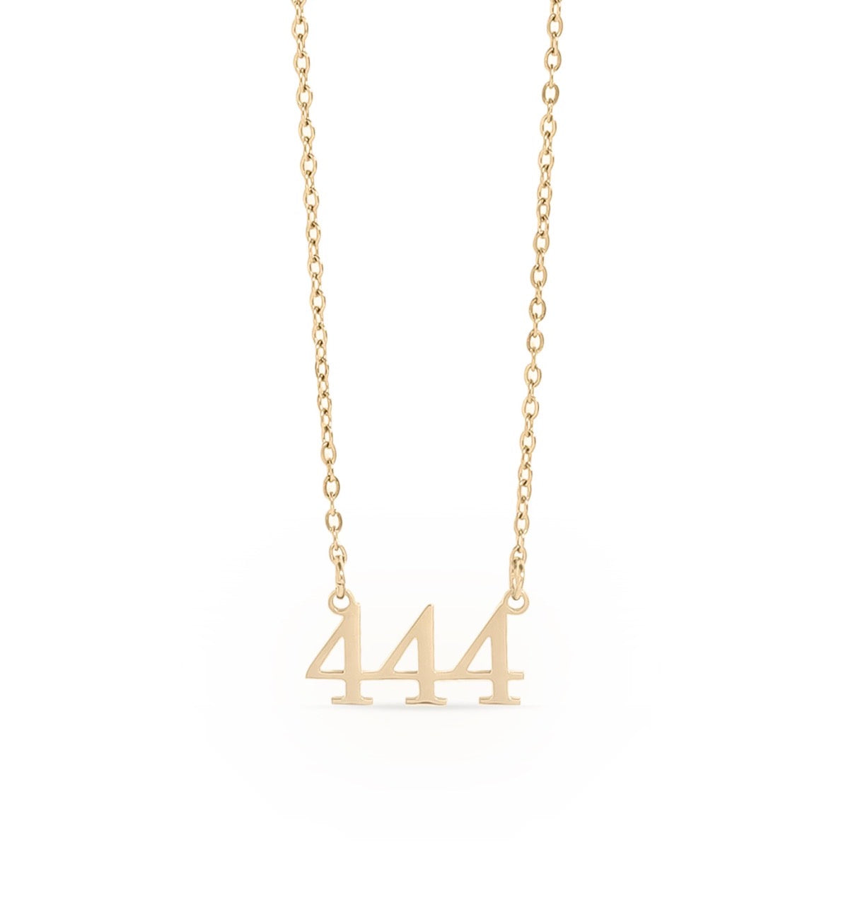 Angel Number Necklaces 18k Gold PVD plating and Silver