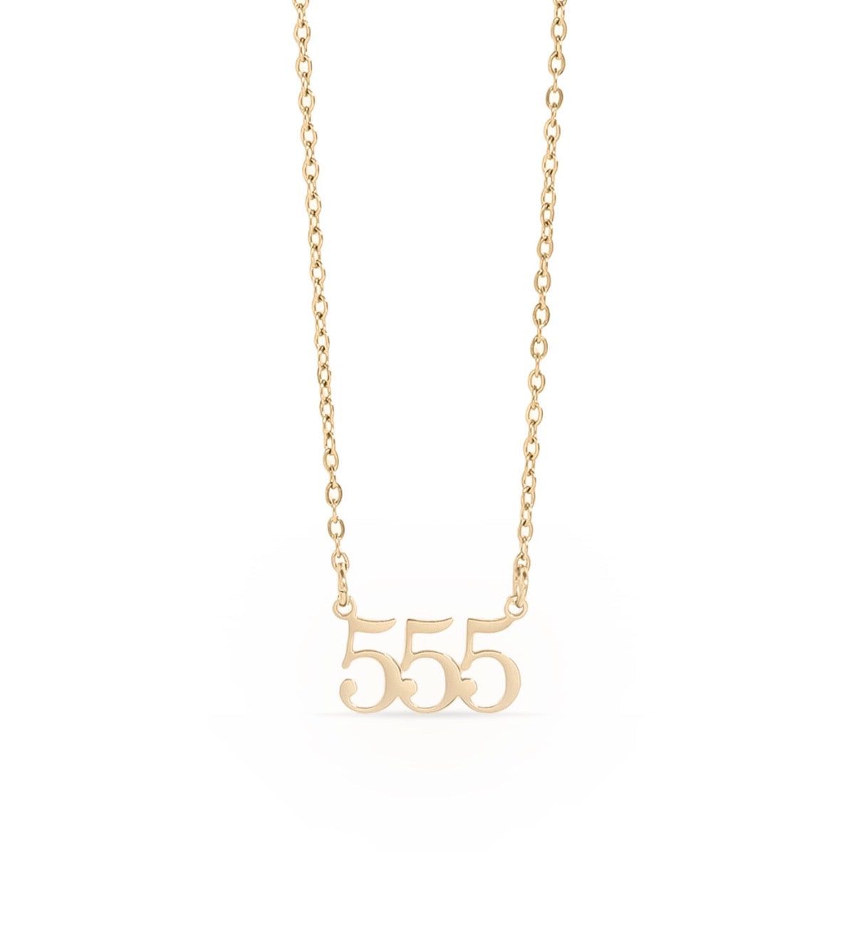 Angel Number Necklaces 18k Gold PVD plating and Silver