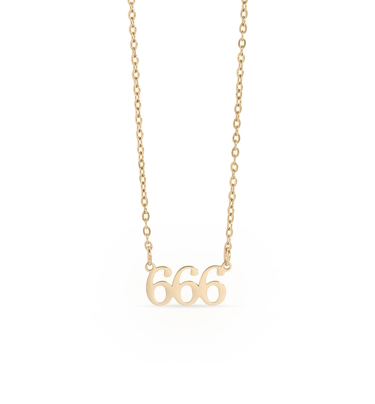Angel Number Necklaces 18k Gold PVD plating and Silver