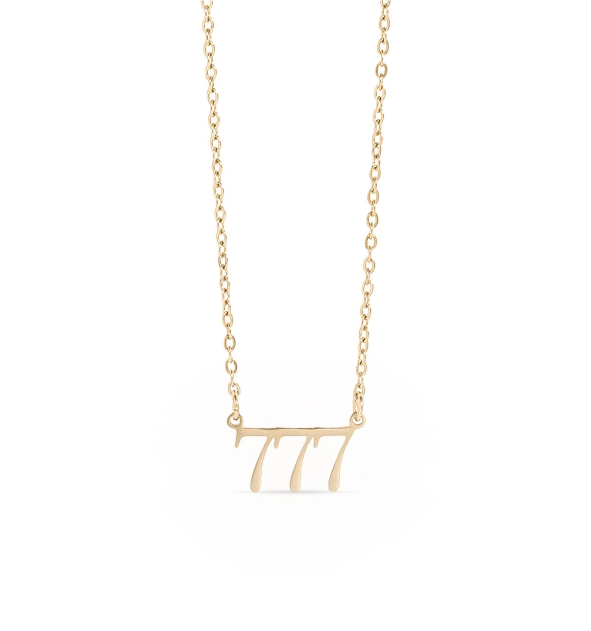 Angel Number Necklaces 18k Gold PVD plating and Silver
