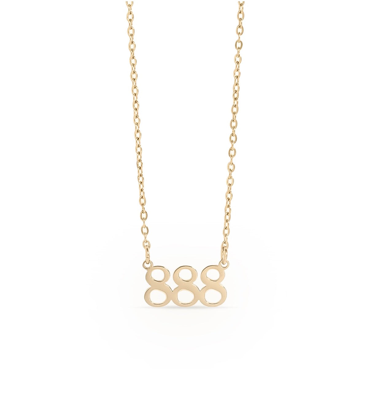 Angel Number Necklaces 18k Gold PVD plating and Silver