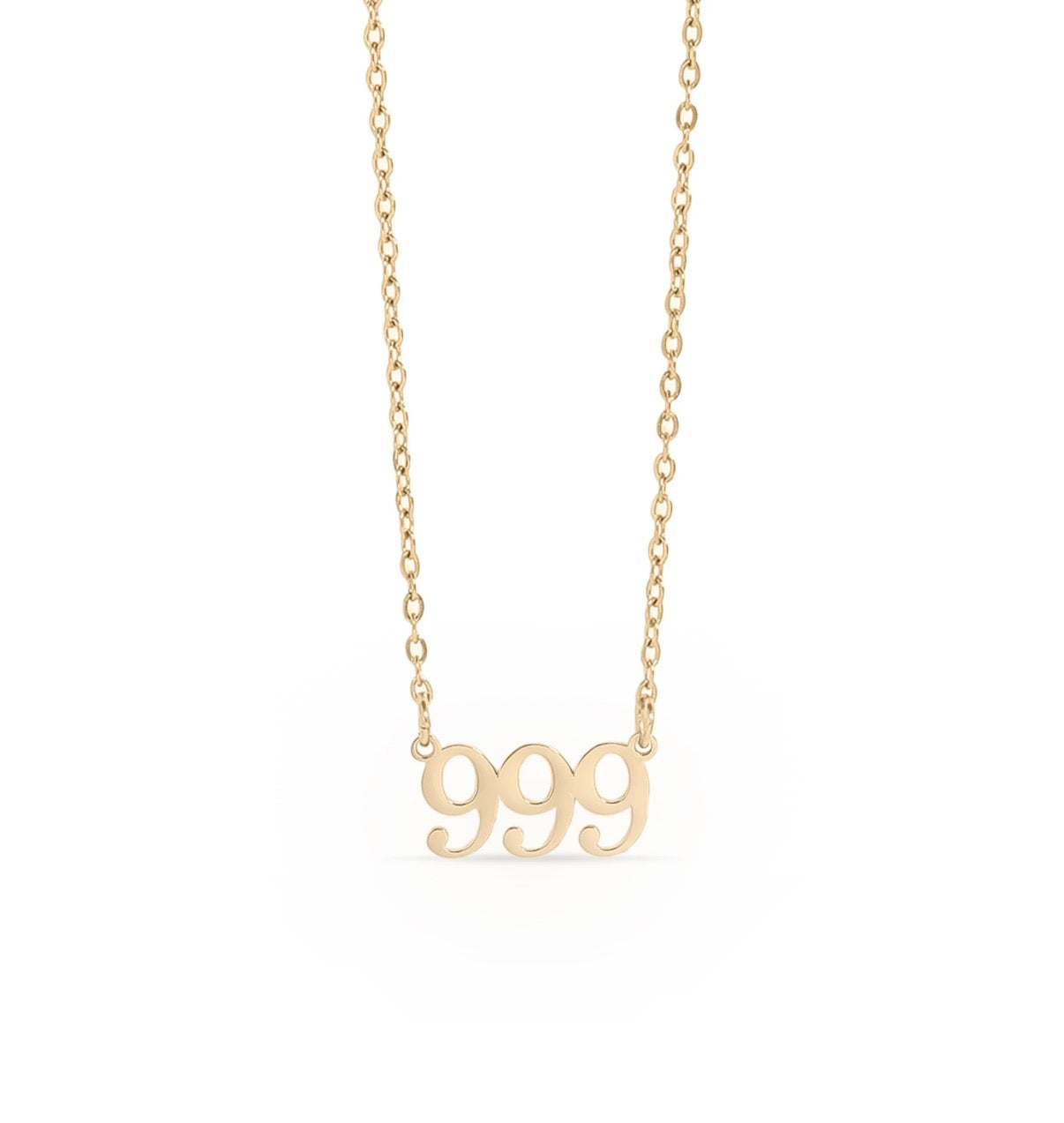 Angel Number Necklaces 18k Gold PVD plating and Silver