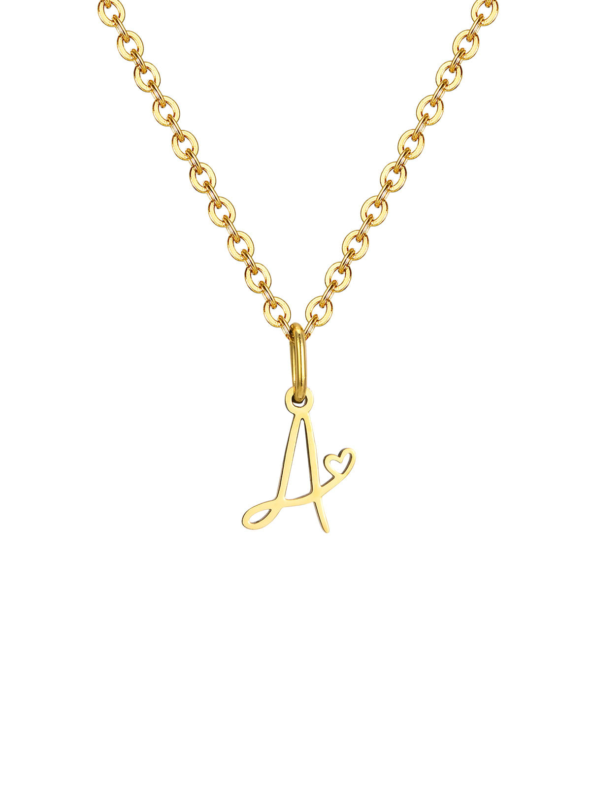 Mini Heart Initial necklace