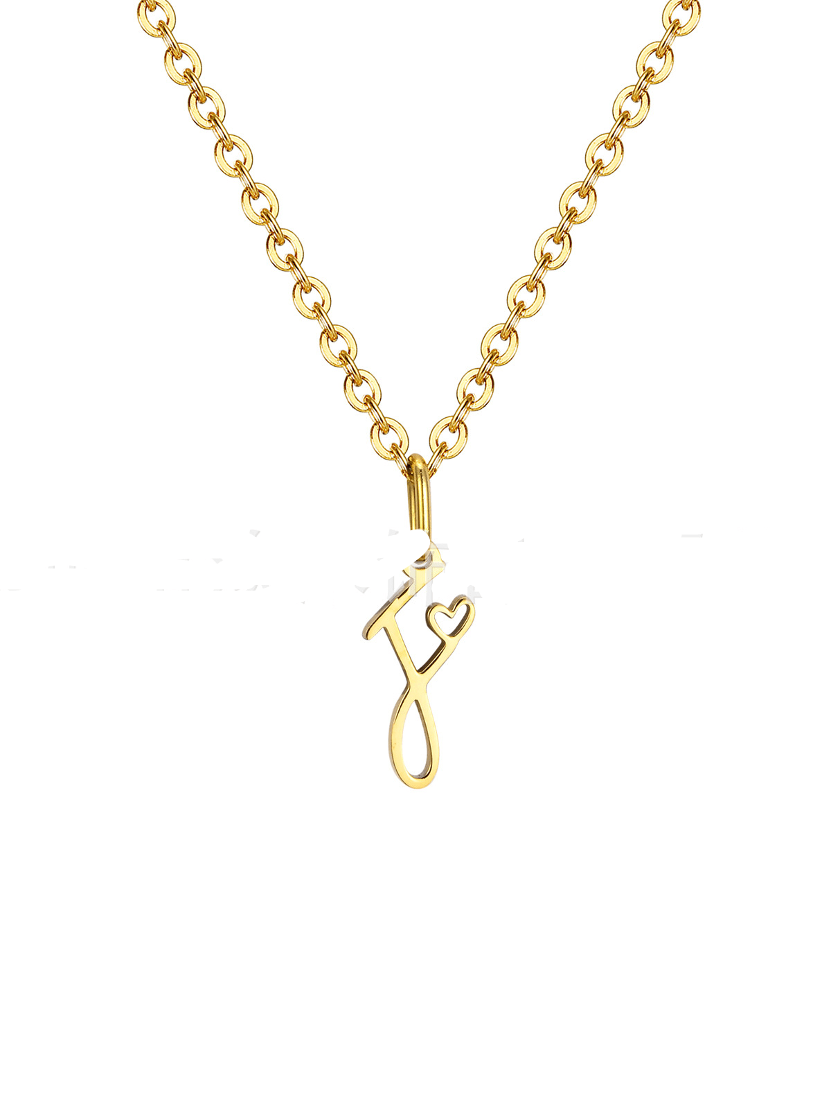 Mini Heart Initial necklace