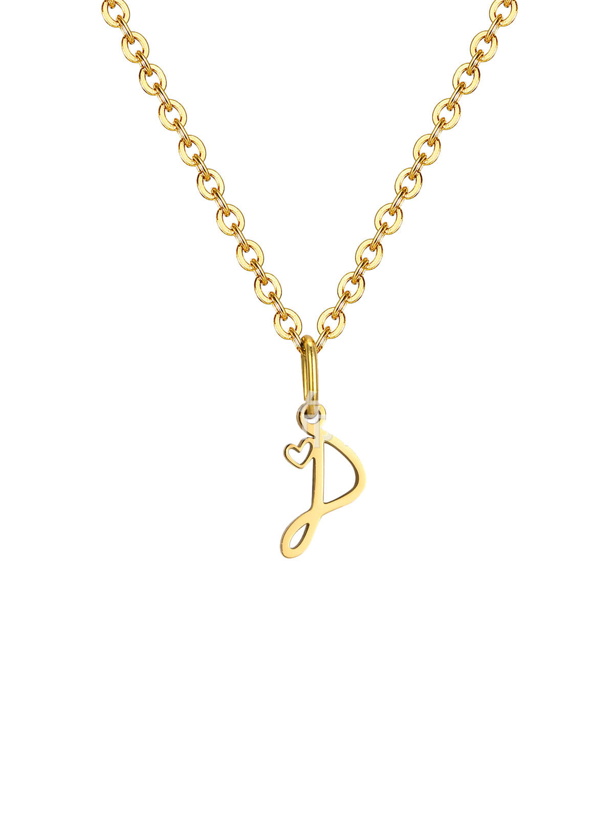 Mini Heart Initial necklace