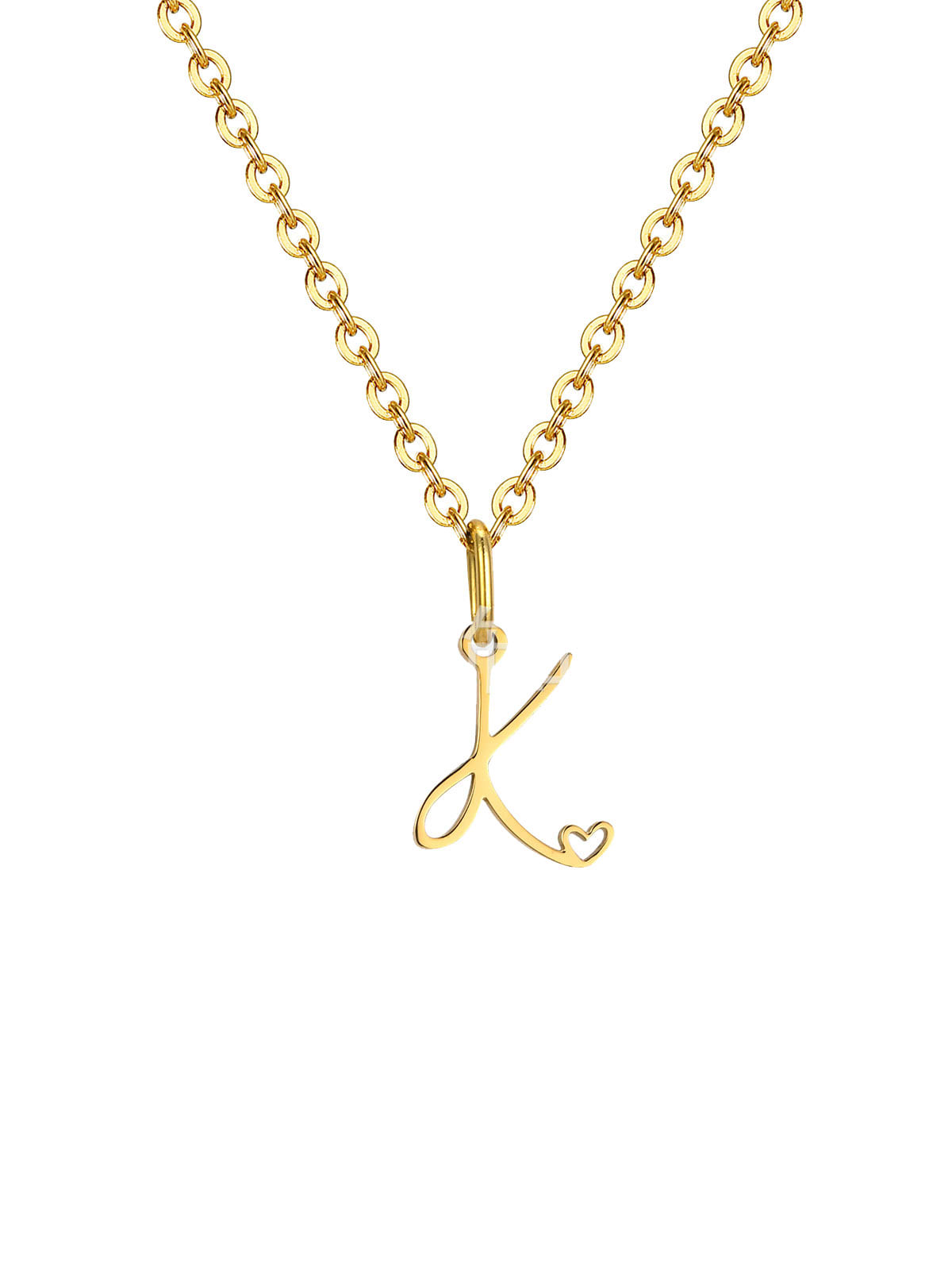 Mini Heart Initial necklace