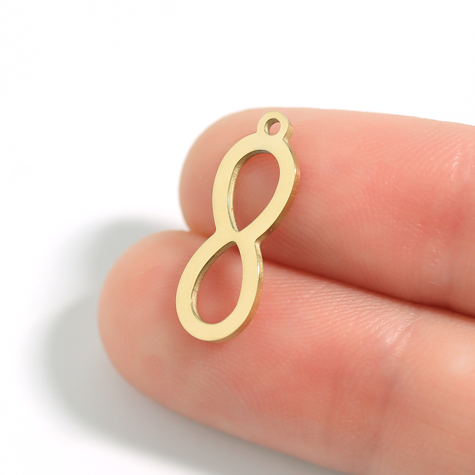 Infinity Charm 18k Gold finish