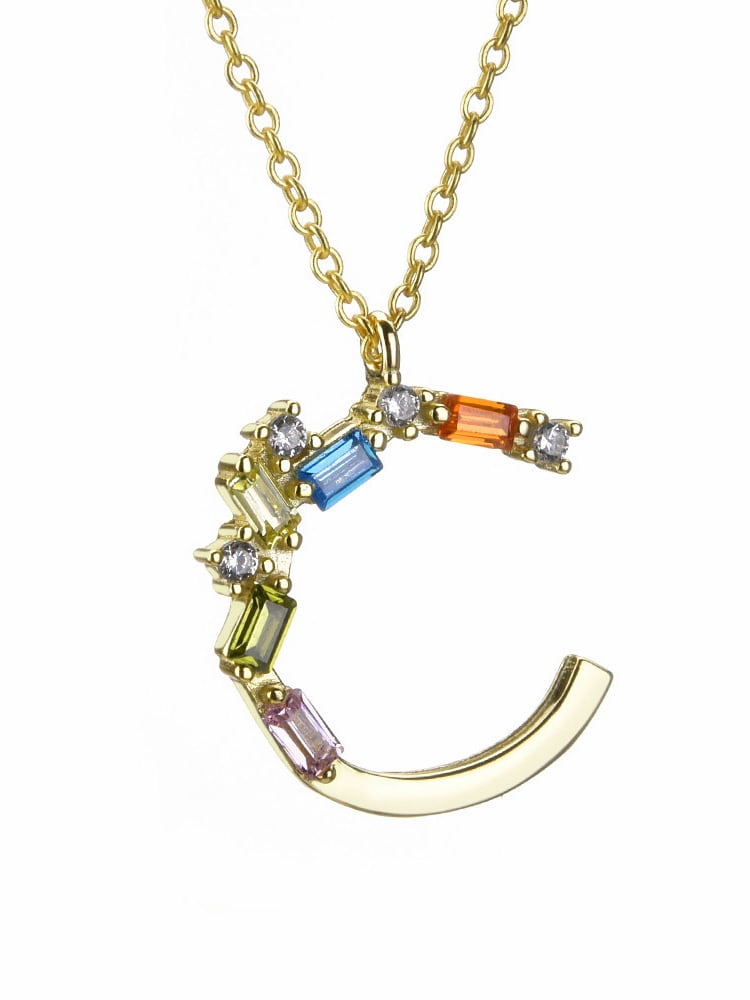 THE Initial Necklace 14k Gold plated Sterling Silver INTRODUCTORY PRICE