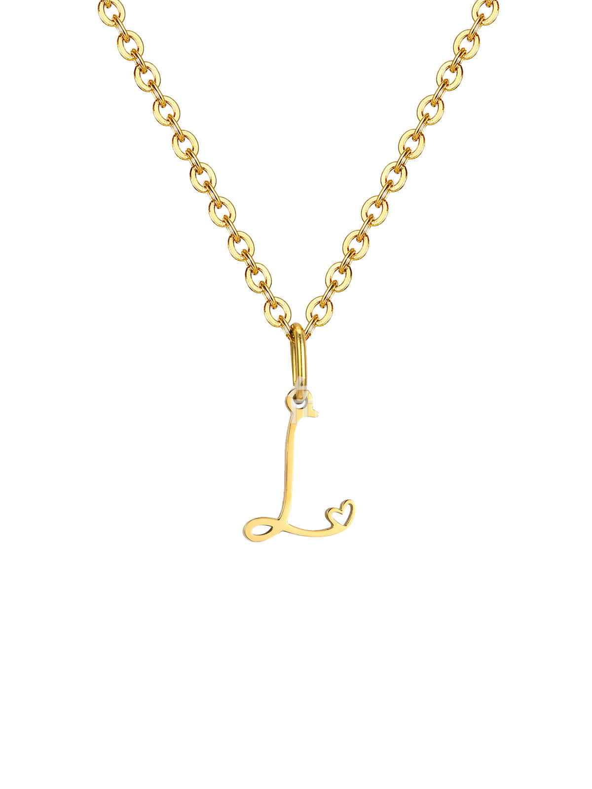 Mini Heart Initial necklace