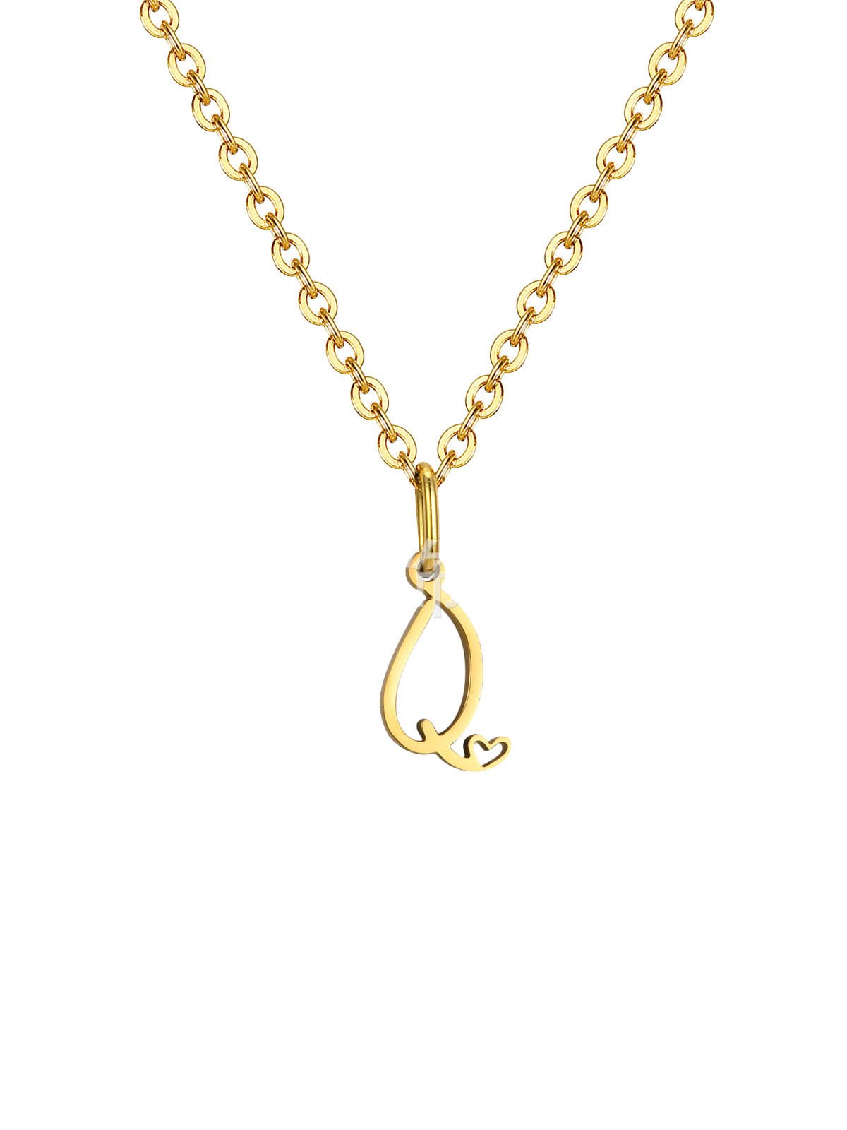 Mini Heart Initial necklace