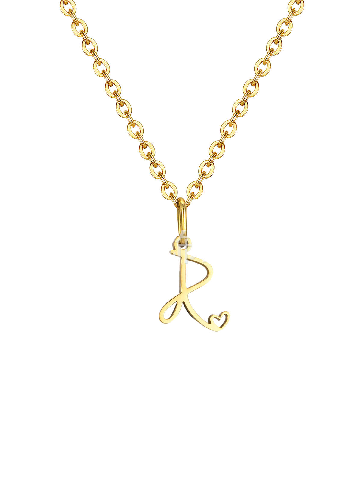 Mini Heart Initial necklace