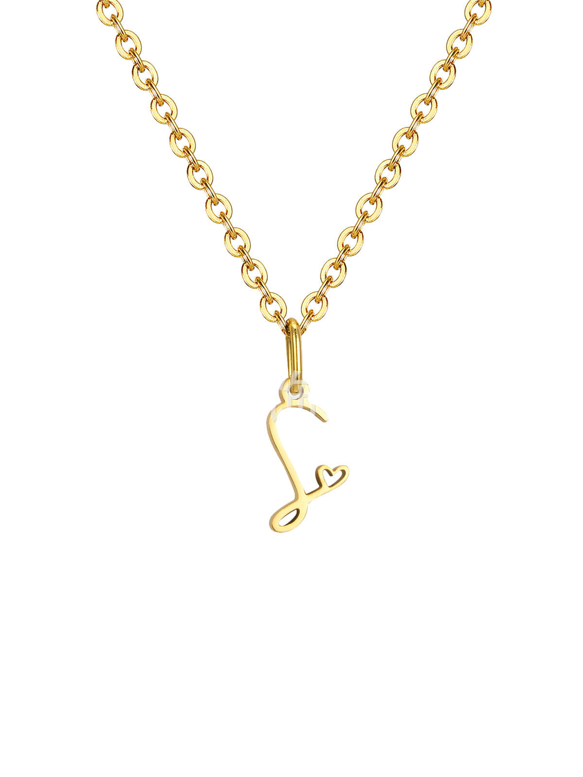 Mini Heart Initial necklace