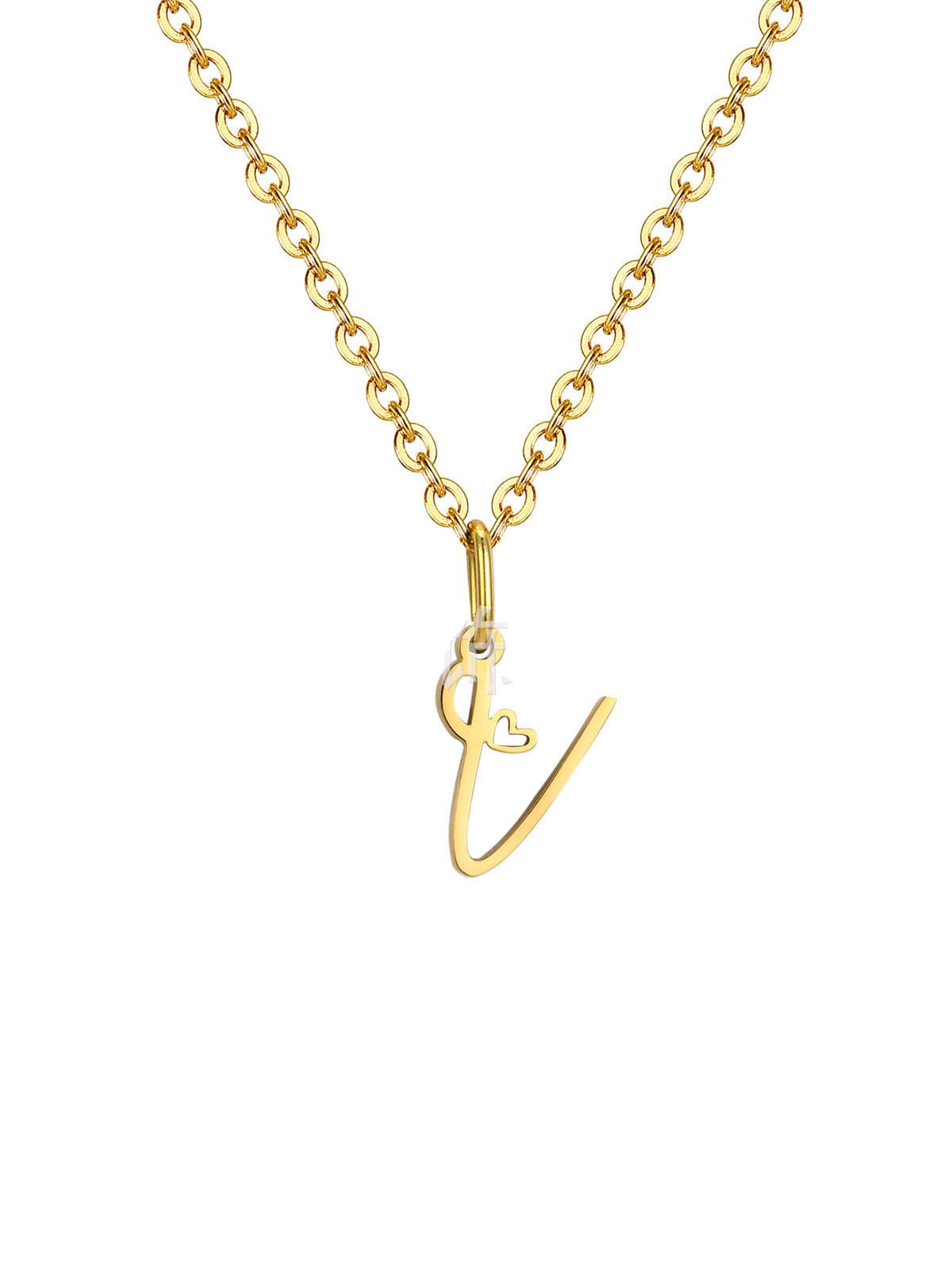 Mini Heart Initial necklace