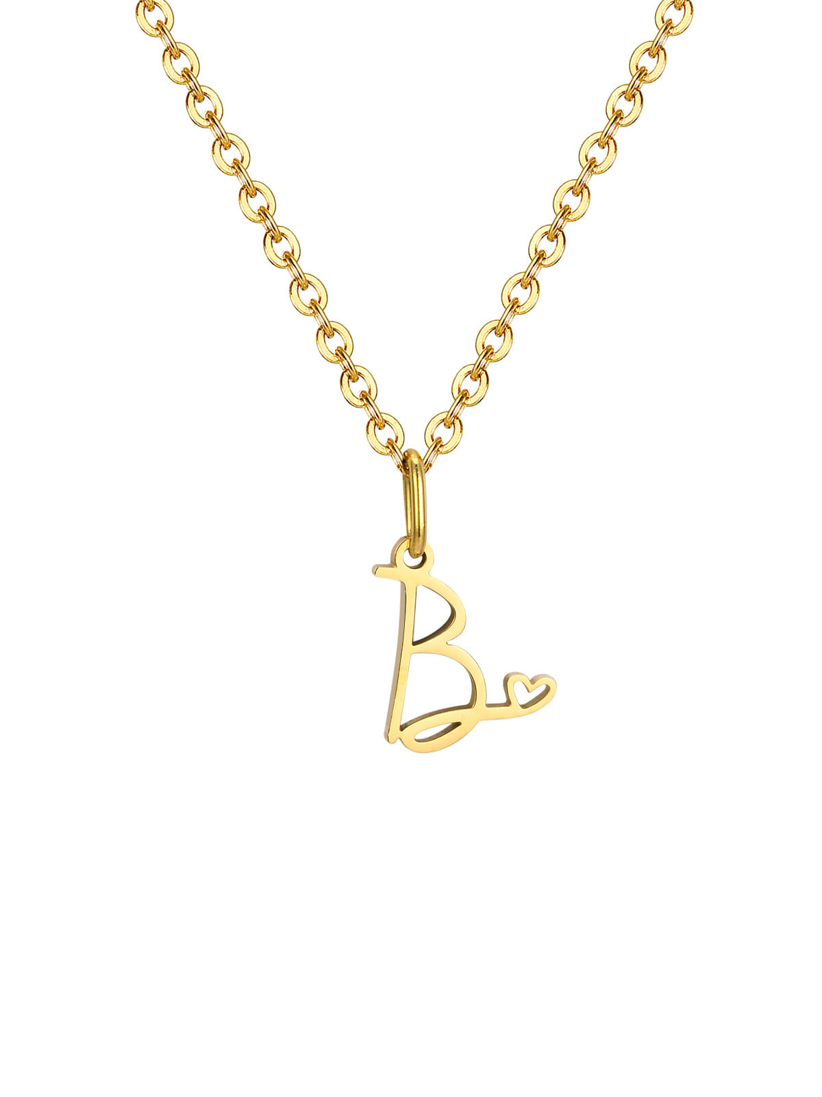 Mini Heart Initial necklace