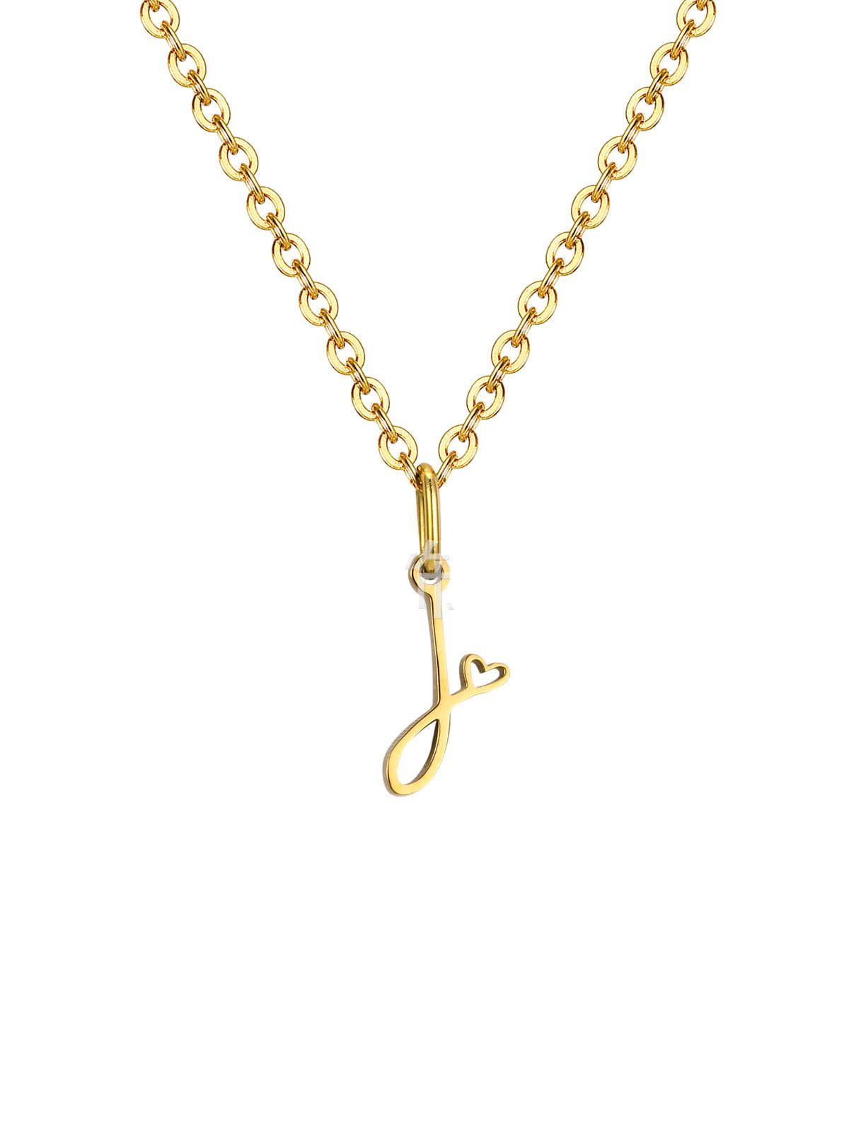 Mini Heart Initial necklace