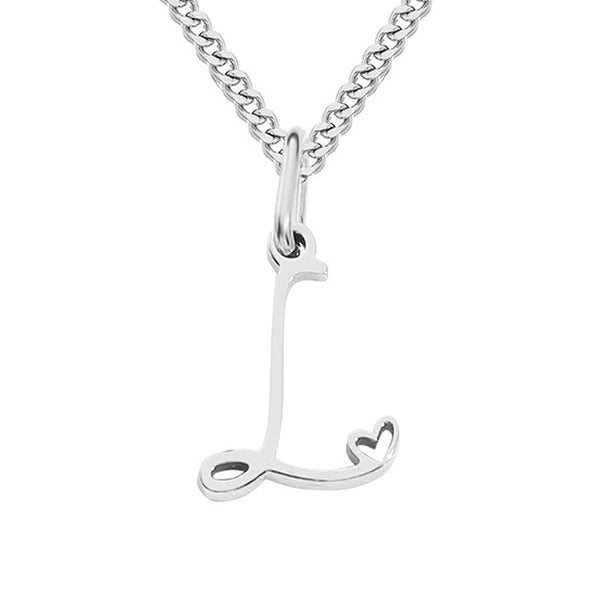 Mini Heart Initial necklace